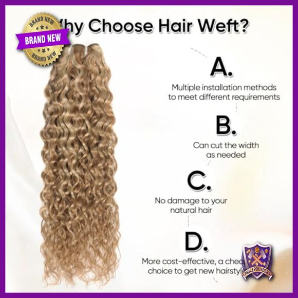 14 Inch Human Hair Extensions Water Wave Clip In 100g Virgin Hair main image 3